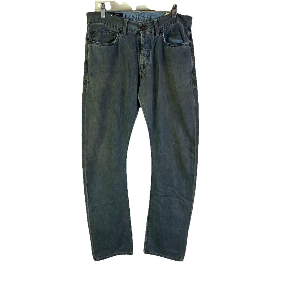Union Falcon Straight Leg Denim Blue Jeans USA Mens